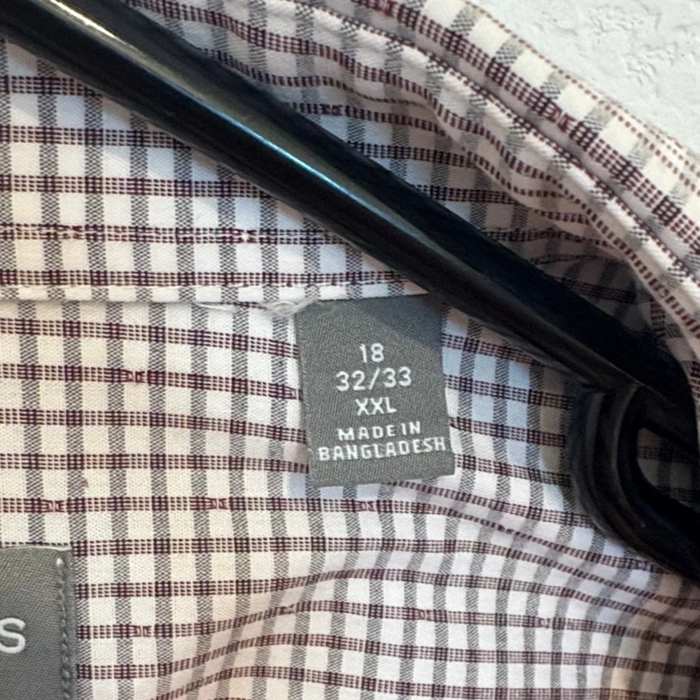 Michael Kors Men's Gingham Shirt - Black and White - Picture 3 of 4